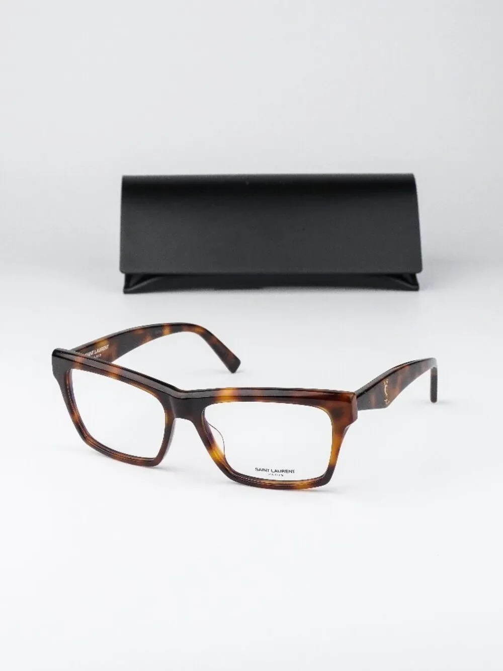 Saint Laurent Women Eyeglasses Havana Rectangular SLM104OPT 003 NEW AUTHENTIC
